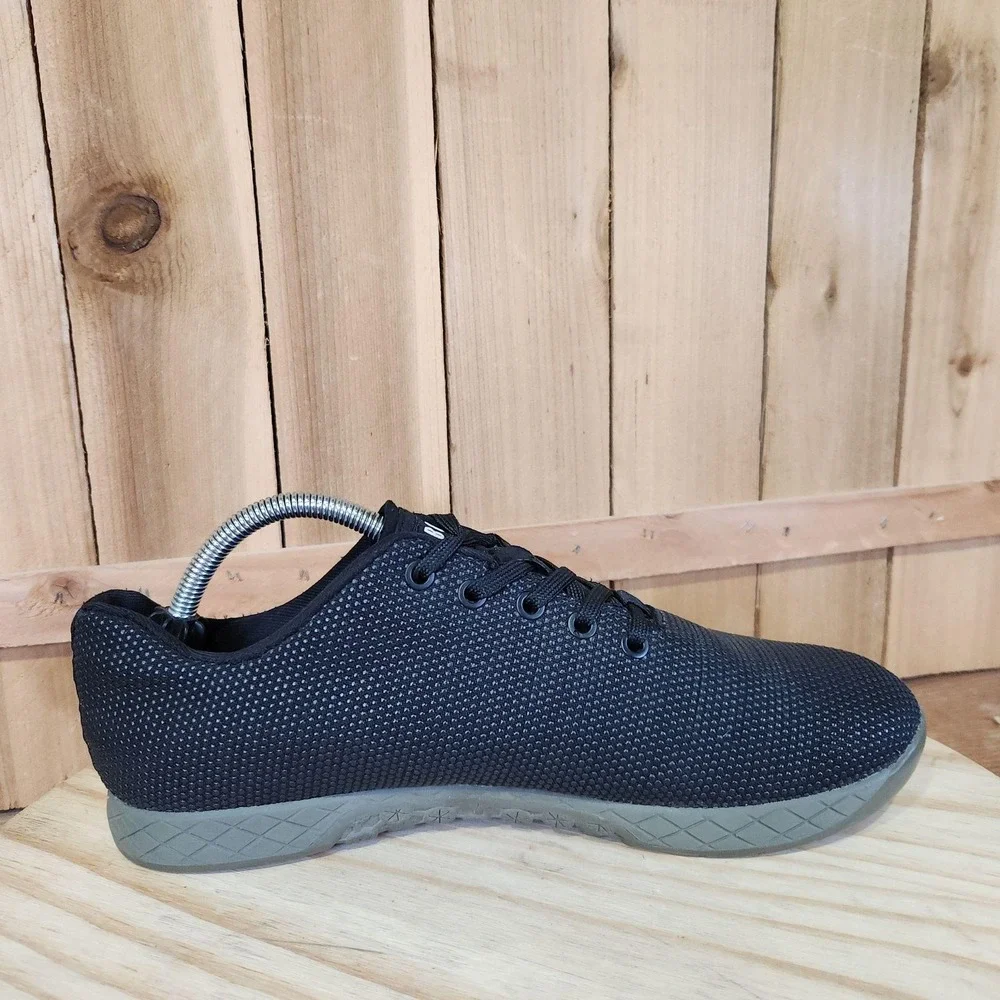 NOBULL Trainer Shoes Mens 10 Black Gray Low Top Gym Training Athletic Sneakers